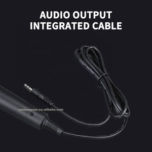 Microphones à condensateur de haute qualité, accessoires pour haut-parleurs, microphone filaire portable avec câble pour parler et chanter, vente en gros - Product Image 6