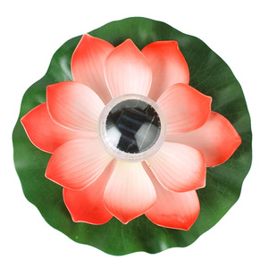 Luces solares de jardín flotantes con forma de flor de loto, LED, resistentes al agua, decoración para estanques exteriores con panel solar para jardín y patio. - Product Image 5