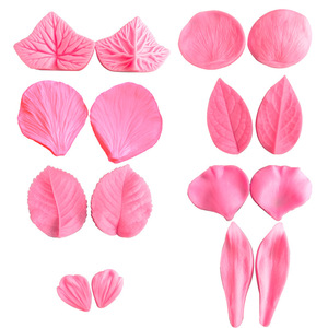 Moule à fleurs <span class=keywords><strong>en</strong></span> silicone souple pour gâteau artisanal <span class=keywords><strong>en</strong></span> <span class=keywords><strong>sucre</strong></span> Pâte à gomme fondant Veiné Rose Pivoine Plumeria Daisy Orchid Clay Tools - Product Image 6