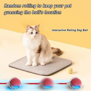 Jouet intelligent pour animaux de compagnie 360 °    Jouet interactif automatique pour chien et chat, rechargeable par USB, en ABS moderne, jouet roulant - Product Image 5