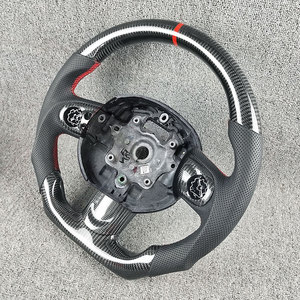 พวงมาลัยหนัง<span class=keywords><strong>ทร</strong></span>ง D คาร์บอนไฟเบอร์แบบสามก้าน ขนาดมาตรฐาน 3 ก้าน สำหรับ MINI Cooper S/JCW (F-Series) - Product Image 4