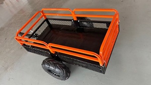 <span class=keywords><strong>Remolque</strong></span> de carro UTV/ATV resistente 1500 LBS acero utilidad jardín malla granja volquete carro cortacésped <span class=keywords><strong>remolque</strong></span> basculante - Product Image 5