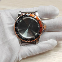 Boîtier de montre vintage étanche de 39,5 mm avec design rétro couleur rose pour mouvement NH35/NH36