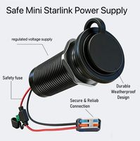 Convertisseur élévateur de tension DC-DC Starlink Mini 12-24V vers 30V 3.5A 105W avec boîtier en aluminium pour alimentation de voiture et camping-car