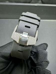 High-Quality Moissanite Automatic <b>Mechanical</b> <b>Watch</b> Sapphire Mirror Luxury Men's <b>Watch</b> Full Diamond Setting Hip-Hop Style <b>Watch</b> - Product Image 4