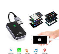 Adaptateur sans fil CarPlay Android Auto 2 en 1 Fuallwin pour iPhone, dongle CarPlay pour Youtube, Netflix, Google