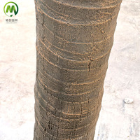 Palmier artificiel personnalisé, tronc en fibre de verre, imperméable, durable, décoration de jardin d'intérieur et d'extérieur avec conteneur en métal