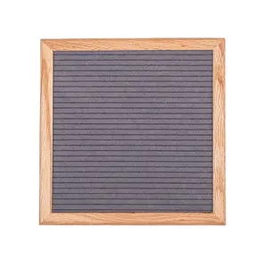 热卖定制尺寸10 * 10英寸橡木框架毛毡信息信板