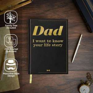 Leather Hardcover <b>Journal</b> A5 Size Premium Wrapped Book for Family Memento Gift with Custom Inner Pages - Product Image 4