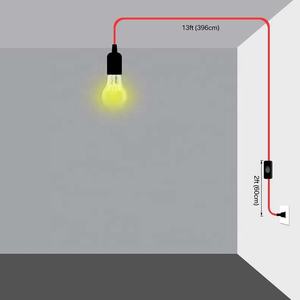Dây Nguồn Có Công Tắc Điều Chỉnh Độ Sáng Kéo Dài Đèn Lồng Treo Dây Đèn Dây Cáp Ổ Cắm E26 <span class=keywords><strong>E27</strong></span> - Product Image 5