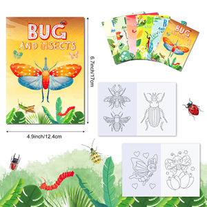 TY021 coccinella e insetti <span class=keywords><strong>da</strong></span> <span class=keywords><strong>colorare</strong></span> libro fai <span class=keywords><strong>da</strong></span> te cartone animato animali insetti disegno libro per la decorazione della festa <span class=keywords><strong>di</strong></span> compleanno dei bambini - Product Image 2