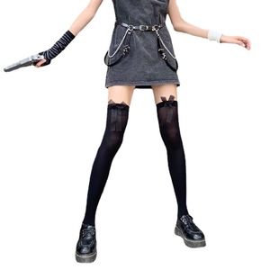 Japanese Style Girly Bow Lolita Mid Calf <b>Socks</b> Transparent Slouch <b>Socks</b> For Women Youth 18 40 Years Old - Product Image 5