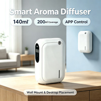 Diffuseur d'huiles essentielles de 140 ml avec fonction minuterie, plusieurs couleurs, garantie d'un an pour un usage domestique