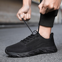 Chaussures de course en maille respirante à rayures vert néon noir, légères, semelle ondulée, pour hommes, entraînement en plein air, chaussures de sport