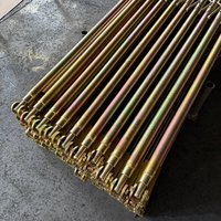 Panneaux de coffrage modernes en acier Q235 haute résistance, taille réglable, réutilisables, étais de nivellement à poussée et traction, étais muraux, pieds simples