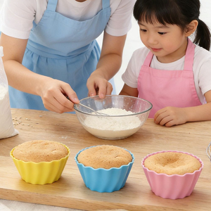 ถ้วยอบซิลิโคนเกรดอาหาร ปลอดภัยต่อสิ่งแวดล้อม สำหรับมัฟฟิน คัพเค้ก ไข่ไส้กรอก และมินิคีช - ใช้กับเครื่องล้างจานได้ ไม่ติดกระทะ และนำกลับมาใช้ใหม่ได้ - Product Image 2