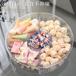 Bear Rotating Fruit Bowl <b>Plastic</b> Textured <b>Cover</b> Home Dried Fruit Storage Living Room Coffee <b>Table</b> Use - Product Image 3