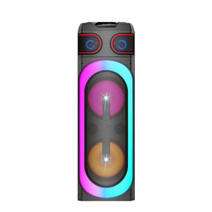 Altavoz Profesional Activo para Exteriores con Bluetooth, Luces RGB, Manos Libres, para DJ y Karaoke, con Ruedas, Doble Woofer de 12 Pulgadas y Supergraves - Product Image 2