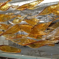 Lustres de luxe, lampes suspendues en verre de Murano pour hall d'hôtel, hall d'entrée