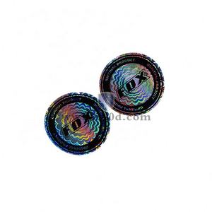 Autocollants personnalisés ronds bon marché avec logo, découpe à la presse, holographiques, laser, arc-en-ciel, points, smileys - Product Image 5