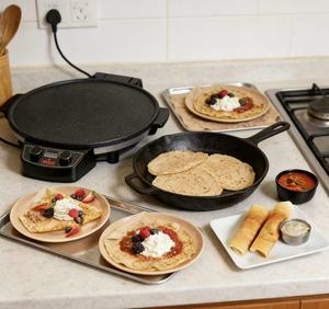 Crêpière Électrique Domestique 19 Pouces au Design Breveté pour Injera, Dosa, Chapatti et Pizza Commerciale - Product Image 4