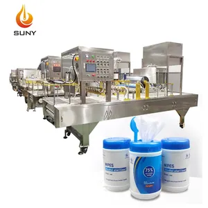 Fully Automatic Alcohol Wet Wipes Packing Machine For Alcohol Pad Disinfection Wet Wipes