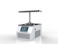 Lyophilisateur de peptides de laboratoire fiole de paillasse de petite taille 80c lyophilisateur sous vide avec porte-bouteilles