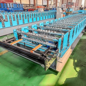 Petit pain ondulé de panneau de toit en métal d'arc de la grande vitesse 988mm formant l'équipement pour la production industrielle de toiture - Product Image 5