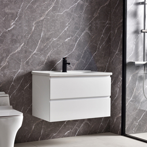 Moderno MDF materiale carcassa mobili da bagno con lavabo in <span class=keywords><strong>ceramica</strong></span> sotto-lavandino mobile <span class=keywords><strong>per</strong></span> bagni - Product Image 2