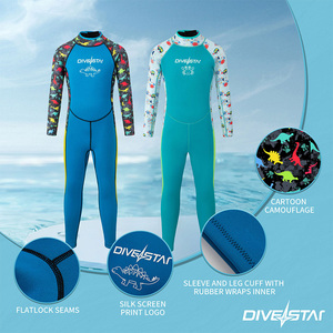 Traje de <span class=keywords><strong>Neopreno</strong></span> de 3mm con Cremallera Trasera, Térmico, de <span class=keywords><strong>Cuerpo</strong></span> <span class=keywords><strong>Entero</strong></span>, con Diseño de Dinosaurios, Impermeable, Transpirable, Anti-UV, Unisex, para Niños, para Natación, Buceo y Surf - Product Image 4