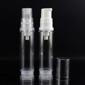 Flacons pompe sans air personnalisables 5ml 10ml 15ml, flacons pulvérisateurs de lotion sans air à double compartiment pour soins de la peau avec pompe et couvercle - Product Image 4