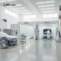 Four de peinture automobile à aspiration complète avec filtre haute efficacité, cabine de peinture par pulvérisation, certifié CE ISO, meilleures ventes