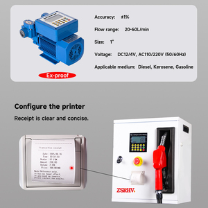Mini distributeur de carburant électronique portable, pompe à huile anti-explosion pour voiture avec capacité d'upload de données IoT et d'impression pour les réservoirs de carburant des voitures - Product Image 4