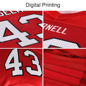 Maillot de football rétro ZHONGYI pour homme, personnalisable avec noms et numéros d'équipe/joueur, imprimé par transfert thermique, séchage rapide, 100 % polyester, manches courtes - Product Image 5