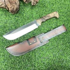 سكاكين كبيرة متينة بسماكة 6 Tang كاملة ثابتة الغابة من الفولاذ المقاوم للصدأ مع حقيبة جلدية - Product Image 3