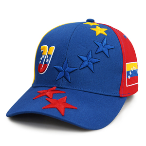 Casquettes de sport d'extérieur en gros : Casquettes de baseball Venezuela brodées huit étoiles et casquettes sept étoiles - Product Image 5
