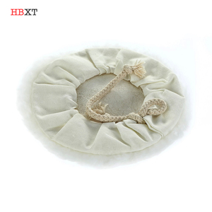 7 ''180mm véritable peau d'agneau laine polissage capot polissage roue voiture polissage chamois laine lavage de voiture - Product Image 5