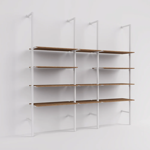 Kainice vẻ đẹp thẩm mỹ viện tủ trưng bày sản phẩm chăm sóc da Gỗ Kim Loại trang điểm tường hiển thị Khung kệ - Product Image 4