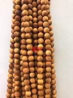 Vente en gros de perles en vrac chapelet bricolage perle de prière wengé if bois de thuja bois ébène bois de santal palissandre brin de perles en bois pour bijoux