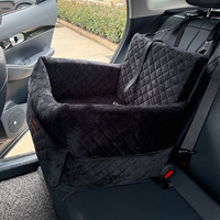 Siège de voiture pour chien 2 en 1, lit de voyage portable pour chien, canapé pour chien, siège rehausseur pour chien, multifonctionnel, lavable, antidérapant, lit pour chien pour voiture