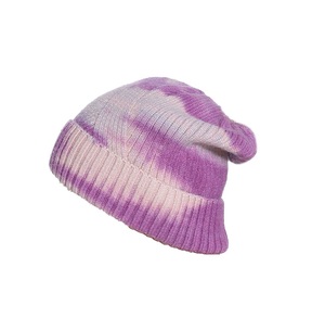 2020 nuevo estilo de alta calidad de <span class=keywords><strong>tinte</strong></span> de corbata sombreros sin respaldo de cola de caballo de punto de invierno - Product Image 6