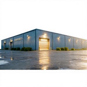 Bâtiment métallique préfabriqué pour stockage industriel, haute qualité, durable, résistance élevée au vent, construction en acier, 50 ans - Product Image 1