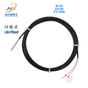 4線式4*30mmクラスB RTD温度センサーPT1000/PT100カスタマイズ可能OEM/ODM対応 - Product Image 1