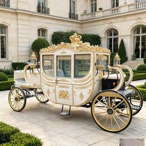 Charrette de tourisme vintage de luxe royale, charrette électrique de tourisme, charrette royale de mariage à chevaux à vendre - Product Image 1