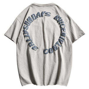 Men's Heavy <b>Weight</b> 100% Cotton Oversized T-Shirt Custom 3D Puff Print High Quality Tee - Product Image 1