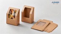 Conteneur en carton biodégradable, imperméable, portable, jetable, avec fermeture magnétique, pour la restauration rapide à emporter, bougie, respectueux de l'environnement