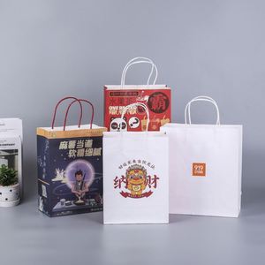 Bolsa de Papel Kraft Biodegradable Ecológica Personalizada para Envasado de Comida Rápida para Llevar en Restaurantes, Incluye Accesorios de Cinta - Product Image 2