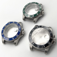 Cassa per Orologio Automatico in Acciaio Inossidabile da 40mm con Vetro Zaffiro, Compatibile con Movimento Meccanico NH35 NH36, Parti per Modifica Orologi con Quadrante Grande