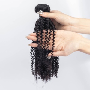Paquetes de Cabello Humano Afro Rizado 100% Natural, Extensiones de Cabello Liso y Ondulado para Mujeres Negras - Product Image 6