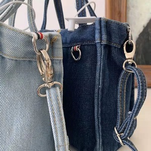 Benutzer definierte Logo Denim Tasche ins koreanische Version von coolen Kunst Trend Hand Frachtbrief Einkaufstasche Frauen - Product Image 5